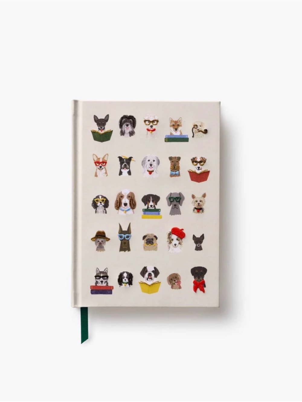 NWT Rifle Paper Co. Studious Dogs Embroidered Journal